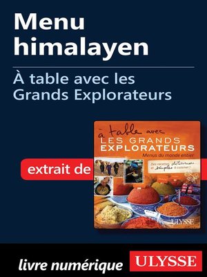 cover image of Menu himalayen--À table avec les Grands Explorateurs